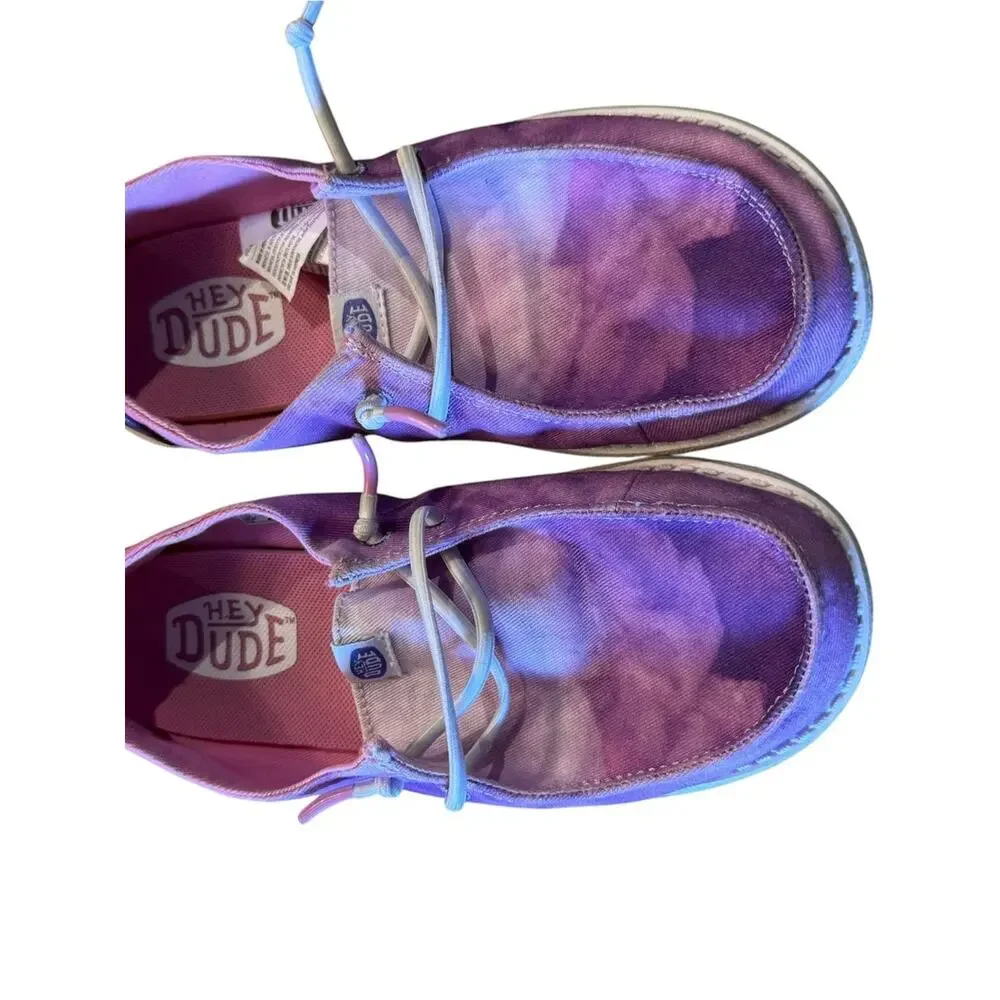 Hey Dude Pink & Purple Tie-Dye Casual Shoes Girls Size J2